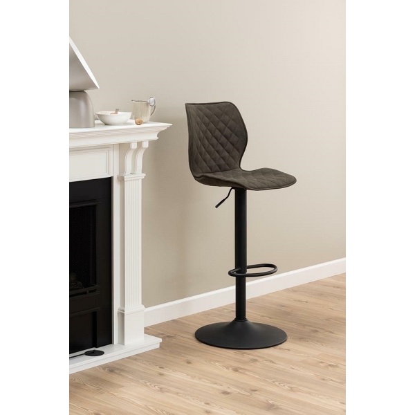 Stołek barowy Naomi antracytowy - ACTONA